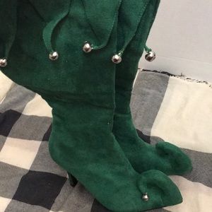 Women/'s Green Elf Boots